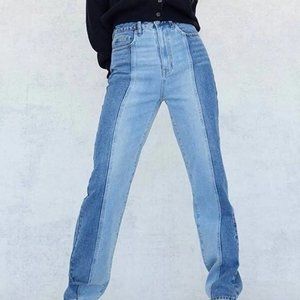 PacSun Two Tone Mom Jeans